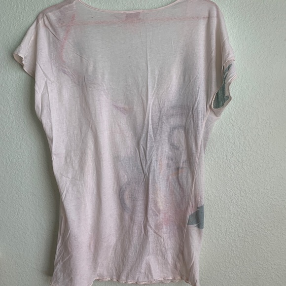 FRENCH CONNECTION graphic tee top short sleeve M - Picture 4 of 7